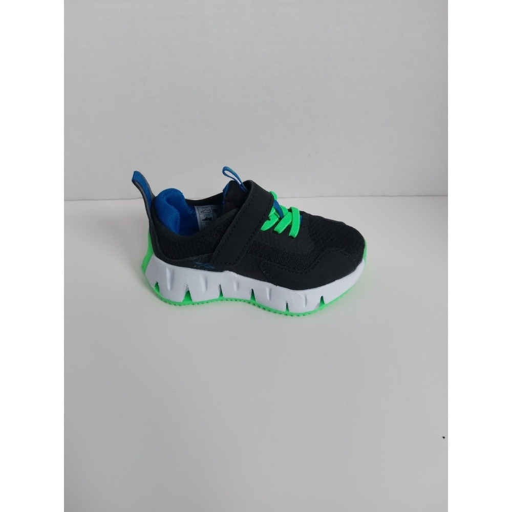 Reebok Zigtech Zig Dynamica Athletic Shoes‎ Black Green - Toddler Boy's Size 7M